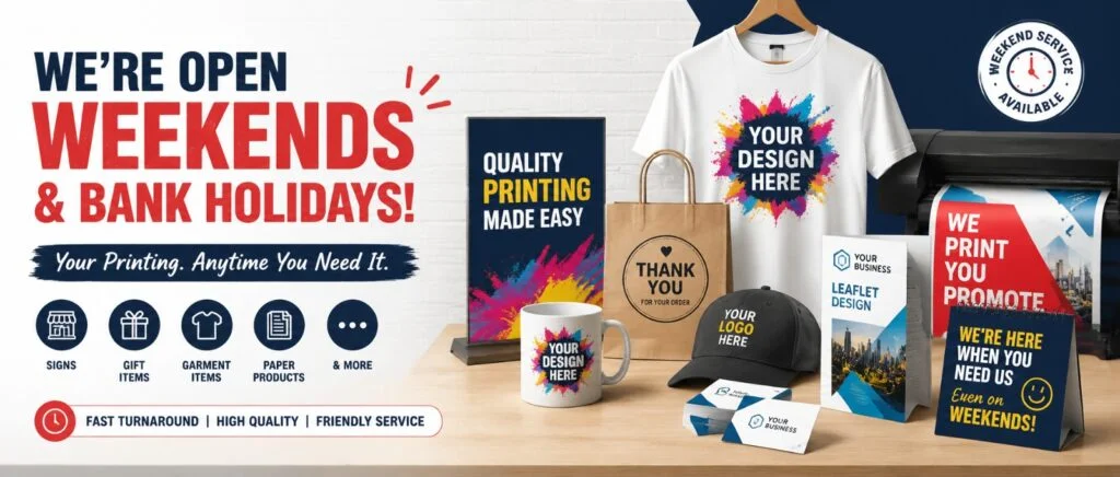 Weekend Printing Service Fareham